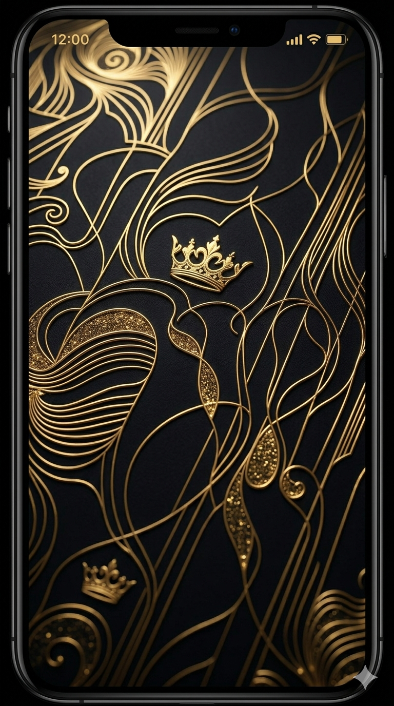 Black Gold iPhone Wallpaper